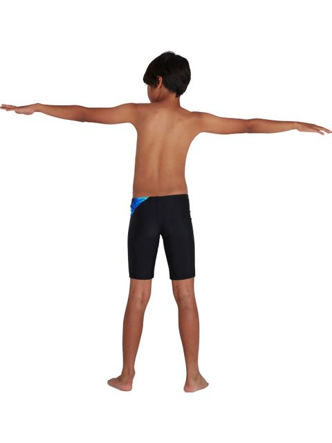 Speedo Digital Allover Cross Panel Jammers - Black/Lapis/Light Adriatic