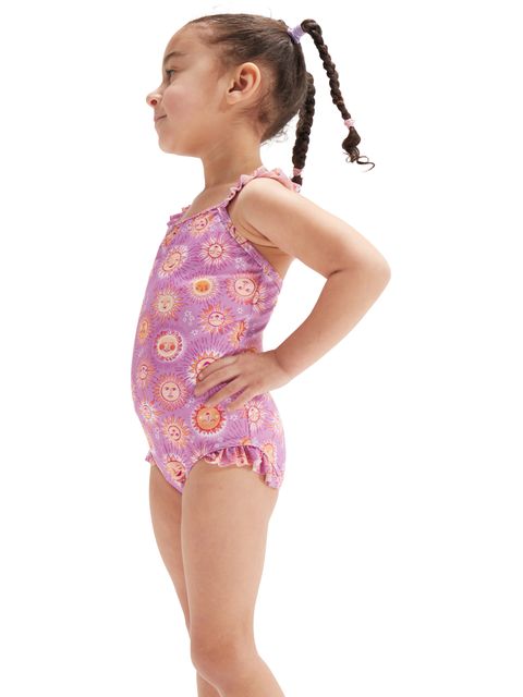 Speedo Thinstrap One Piece - Violet/Fuchsia/Apricot