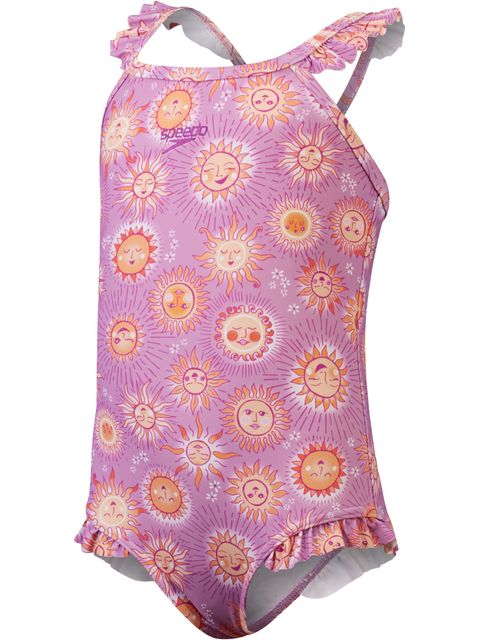 Speedo Thinstrap One Piece - Violet/Fuchsia/Apricot