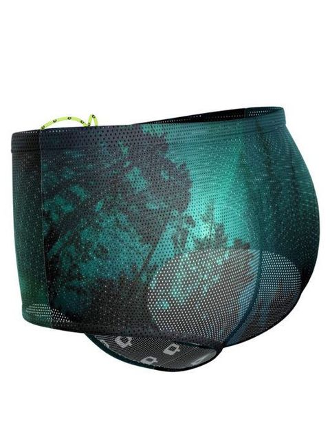 Q Swimwear Northern Lights Drag Shorts Side 1