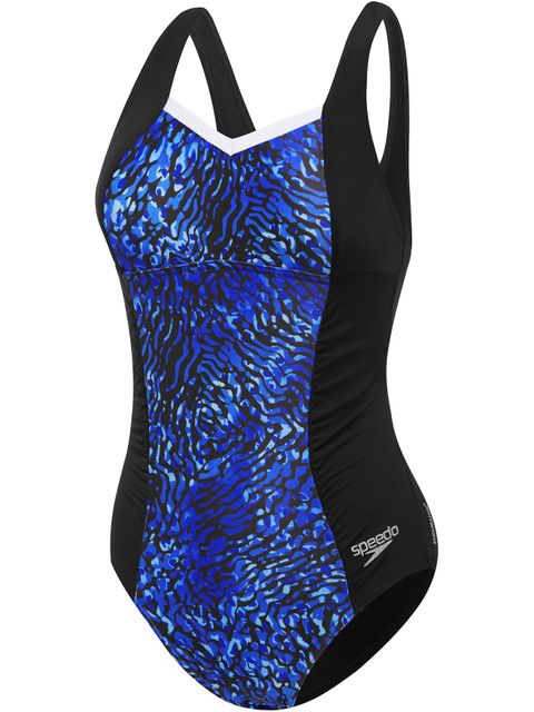Speedo Contour Motion One Piece - Black/Emerge