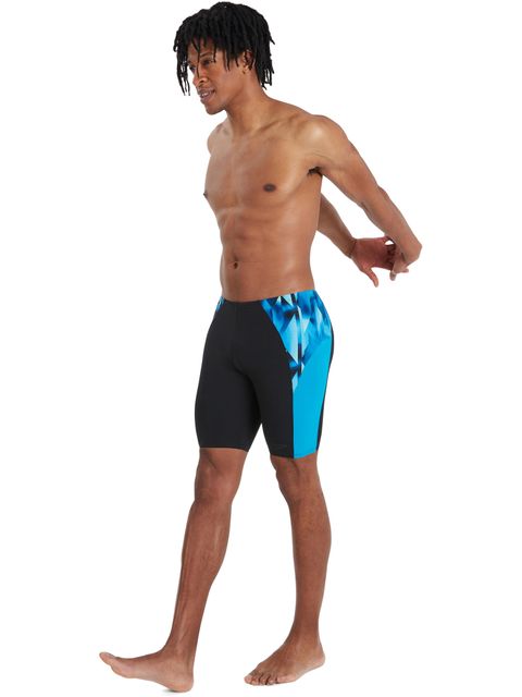 Speedo Eco Endurance+ Splice Jammers - Black/Pool/Blue Flame
