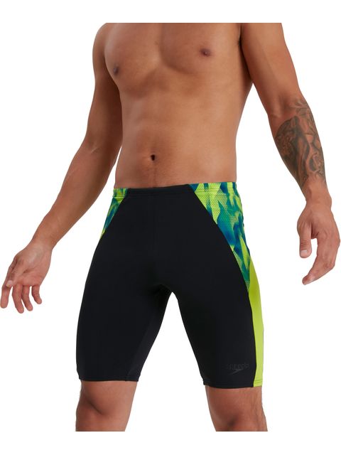 Speedo Eco Endurance+ Splice Jammers - Black/Atomic Lime/Nordic Teal