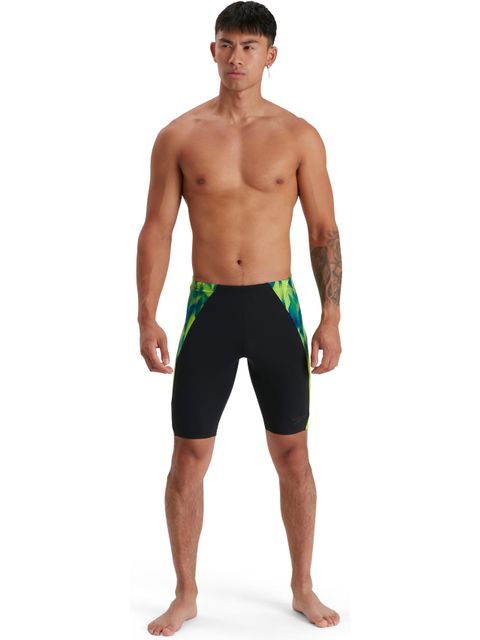 Speedo Eco Endurance+ Splice Jammers - Black/Atomic Lime/Nordic Teal