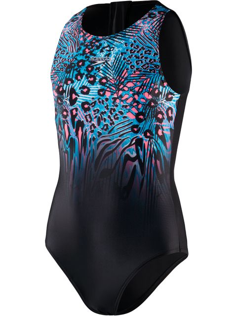 Speedo Hydrasuit - Black/Lapis/Fluro Pink