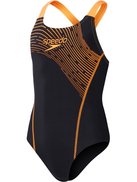 Speedo Medley Logo Medalist One Piece - Nectarine