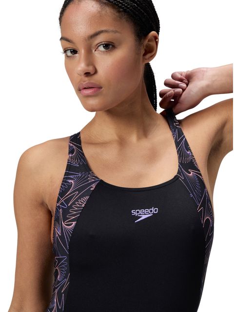 Speedo Hyperboom Splice Muscleback One Piece - Bright Peach