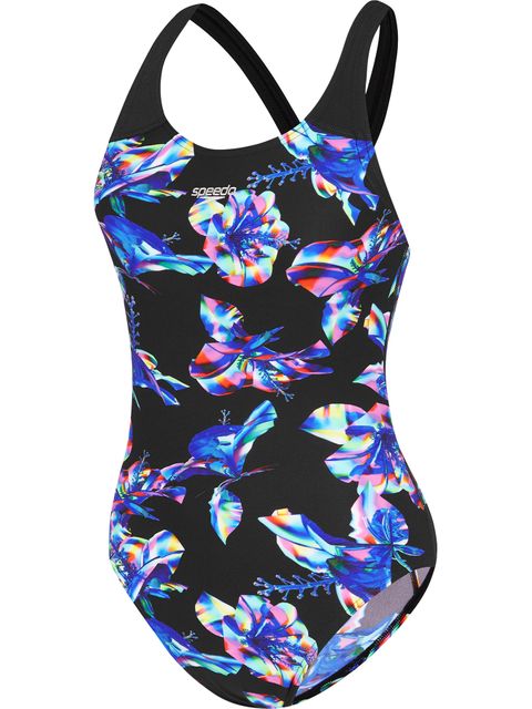 Speedo Digi Floral Medalist One Piece - Flame/Light Adriatic