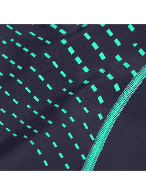 Speedo Medley Logo One Piece - Navy/Green