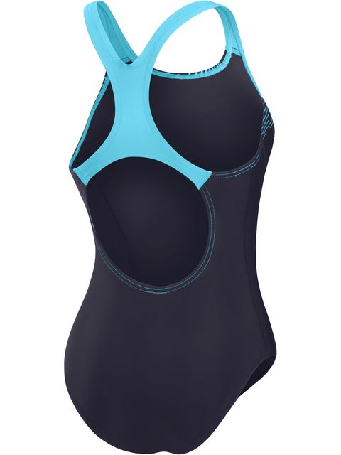 Speedo Medley Logo One Piece - Navy/Blue