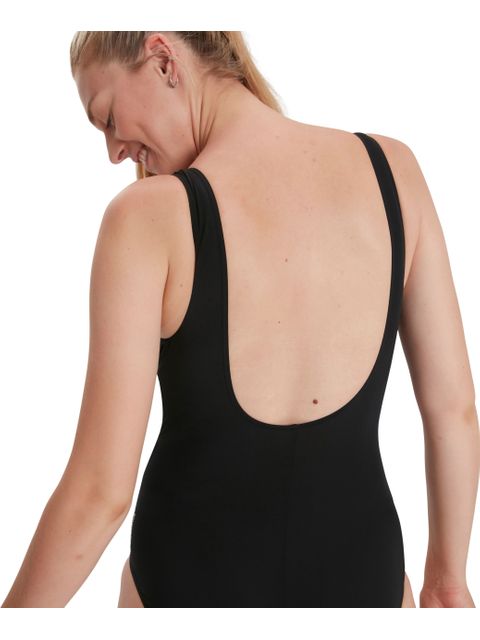 Speedo Contour Scoopback One Piece - Black/Multi