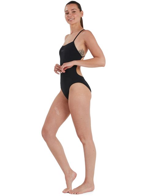 Speedo Thinstrap One Piece - Black
