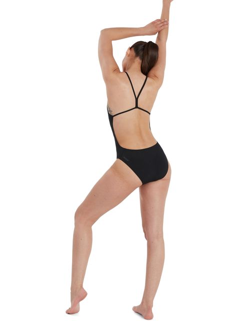 Speedo Thinstrap One Piece - Black