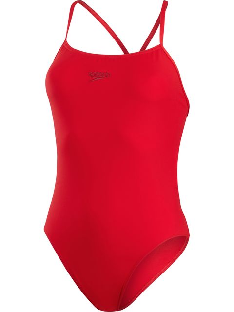 Speedo Eco Endurance+ Thin Strap One Piece - Fed Red