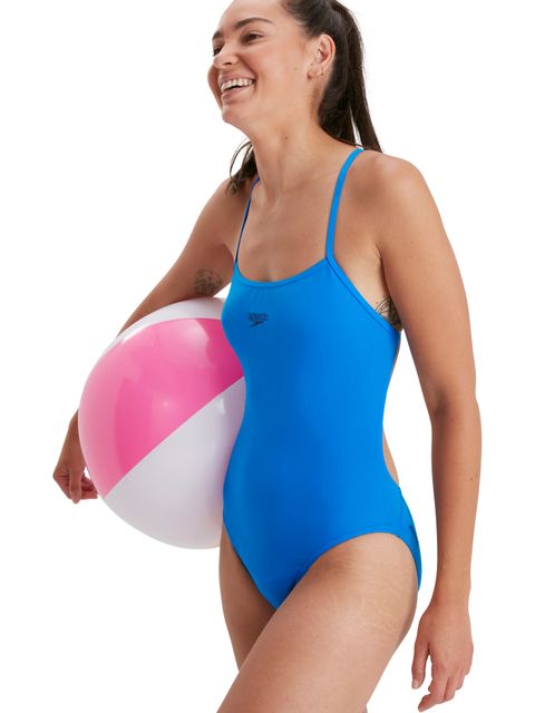 Speedo Eco Endurance+ Thin Strap One Piece - Bondi Blue