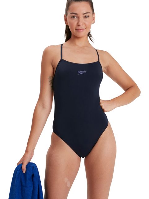 Speedo Thinstrap One Piece - Navy