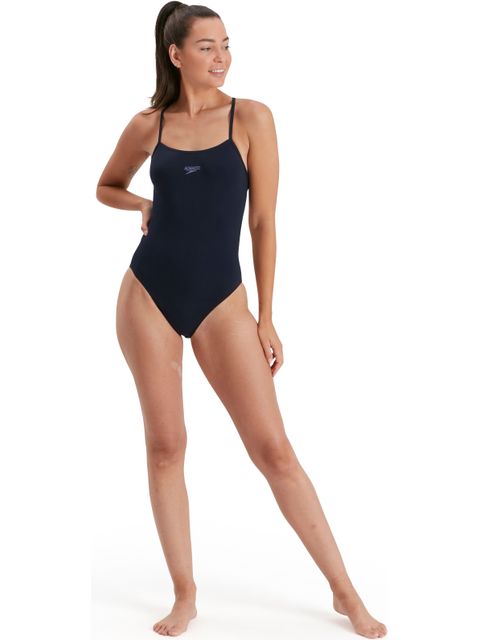 Speedo Eco Endurance+ Thin Strap One Piece - Navy