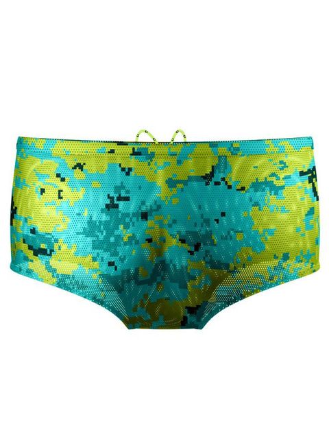 Q Swimwear Pixeld Camouflage Drag Shorts Back