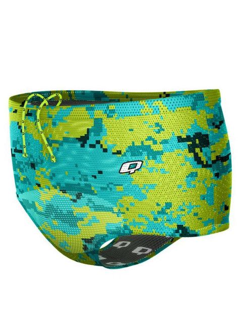 Q Swimwear Pixeld Camouflage Drag Shorts Side 1