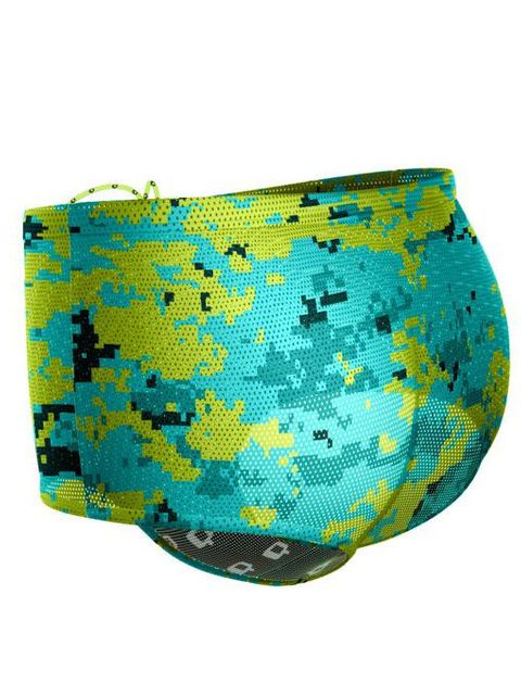 Q Swimwear Pixeld Camouflage Drag Shorts Side 2