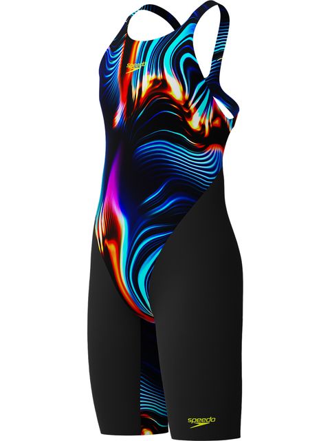 Speedo Fastskin Junior Endurance+ Max Openback Kneeskin - Lava Blur