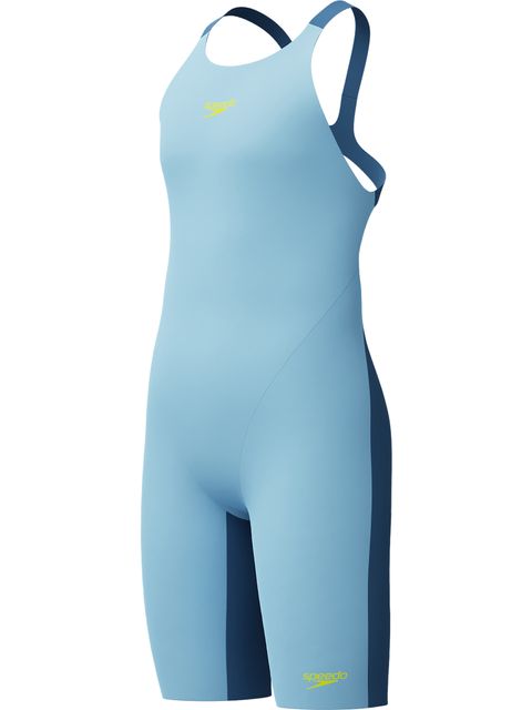 Speedo Fastskin Junior Endurance+ Max Openback Kneeskin - Sugar Blue/Nite