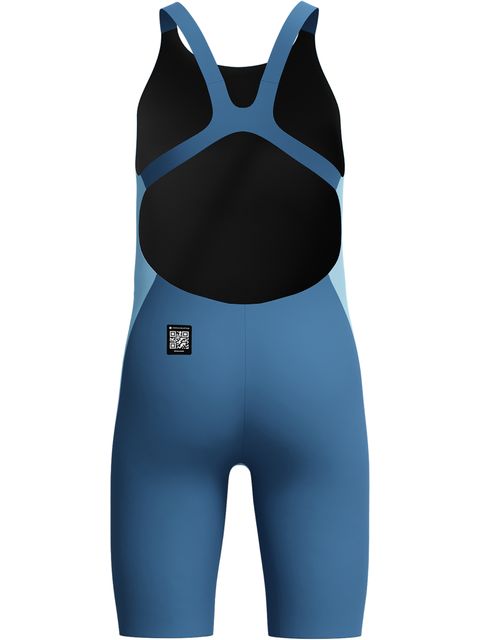 Speedo Fastskin Junior Endurance+ Max Openback Kneeskin - Sugar Blue/Nite