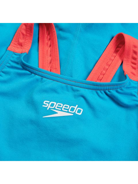 Speedo Fastskin Junior Endurance+ Max Openback Kneeskin - Bolt/Flame Red