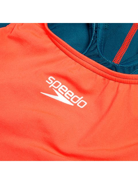 Speedo Fastskin Junior Endurance+ Max Openback Kneeskin - Red/Teal