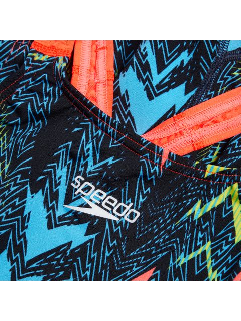 Speedo Fastskin Junior Endurance+ Max Openback Kneeskin - Teal/Blue/Red