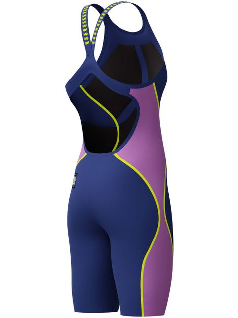 Speedo Fastskin LZR Intent 2.0 Openback Kneeskin - Navy/Jelly/Yellow