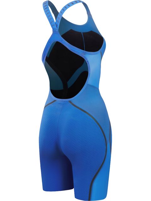 Speedo Fastskin LZR Pure Intent 2.0 Openback Kneeskin - Cobalt Pop/Iridescent