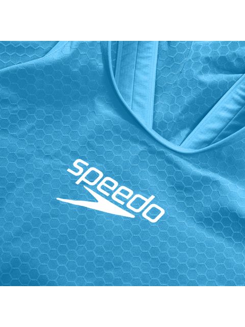 Speedo Fastskin LZR Pure Intent 2.0 Openback Kneeskin - Blue/Red/Snow