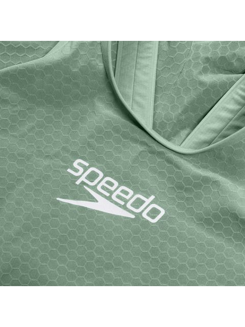 Speedo Fastskin LZR Pure Intent 2.0 Openback Kneeskin - Green/Black/Iridescent