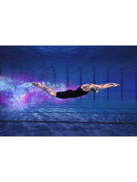 Speedo Fastskin LZR Pure Intent 2.0 Closedback Kneeskin - Black/Iridescent