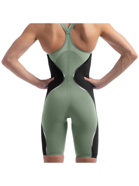 Speedo Fastskin LZR Pure Intent 2.0 Closeback Kneeskin - Country Green/Black/Iridescent