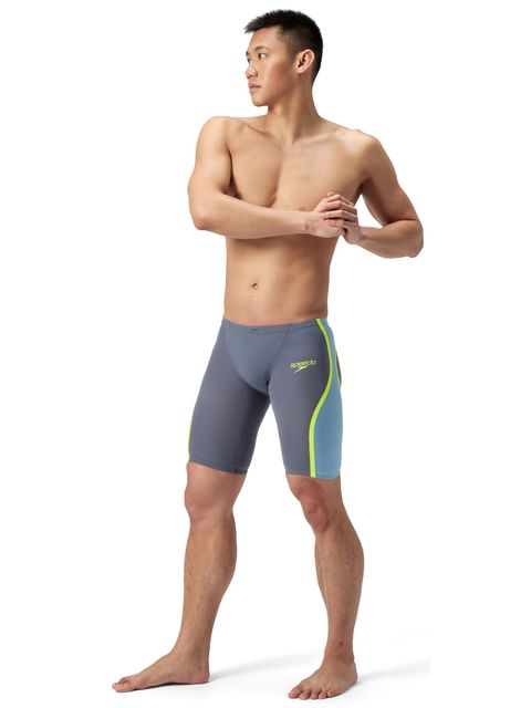 Speedo Fastskin LZR Pure Intent 2.0 Jammers - Grey Lead/Arcadia Blue/Hyper Yellow
