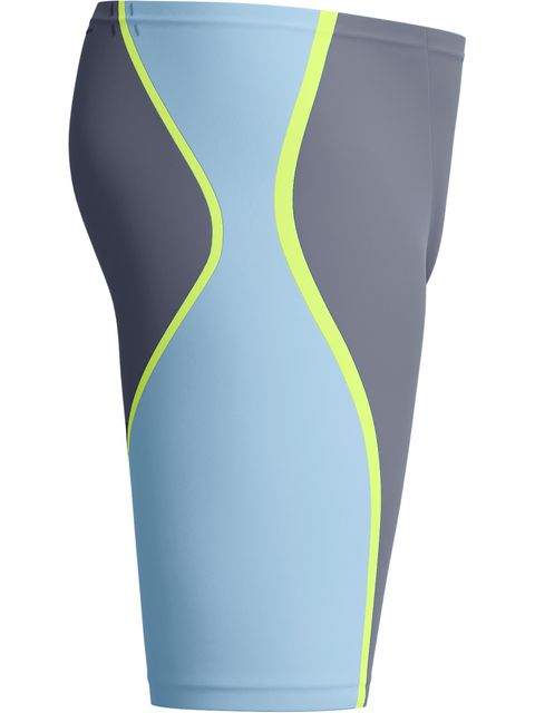 Speedo Fastskin LZR Pure Intent 2.0 Jammers - Grey Lead/Arcadia Blue/Hyper Yellow
