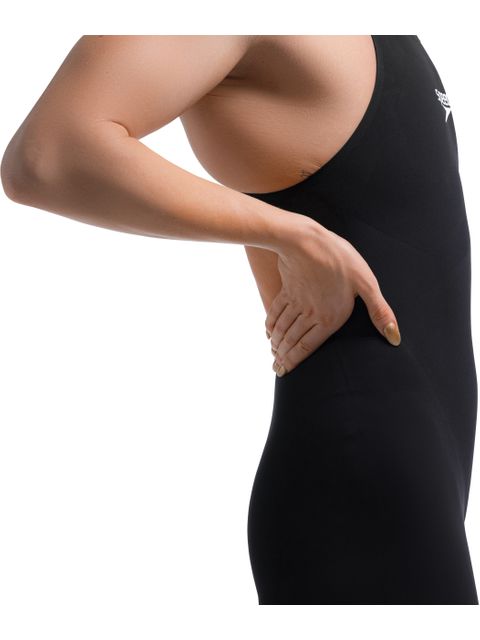 Speedo Fastskin LZR Pure Valor 2.0 Openback Kneeskin - Black