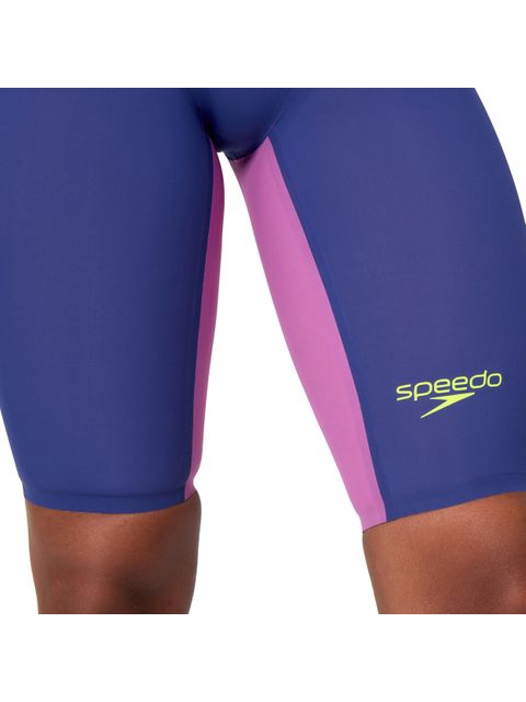 Speedo Fastskin LZR Valor 2.0 Openback Kneeskin - Navy/Jelly