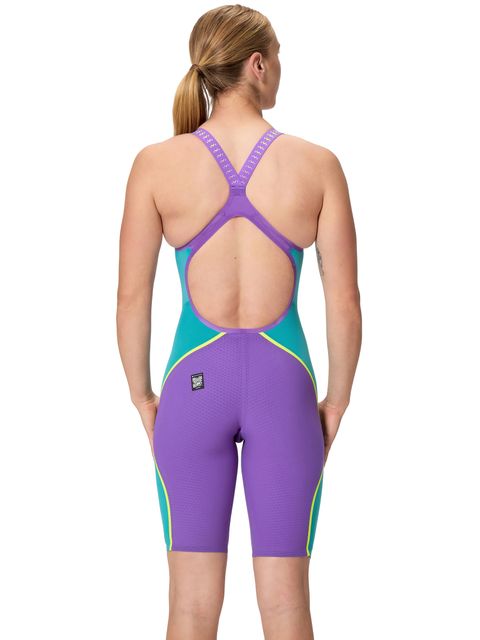 Speedo Fastskin LZR Valor 2.0 Openback Kneeskin - Grape/Blue
