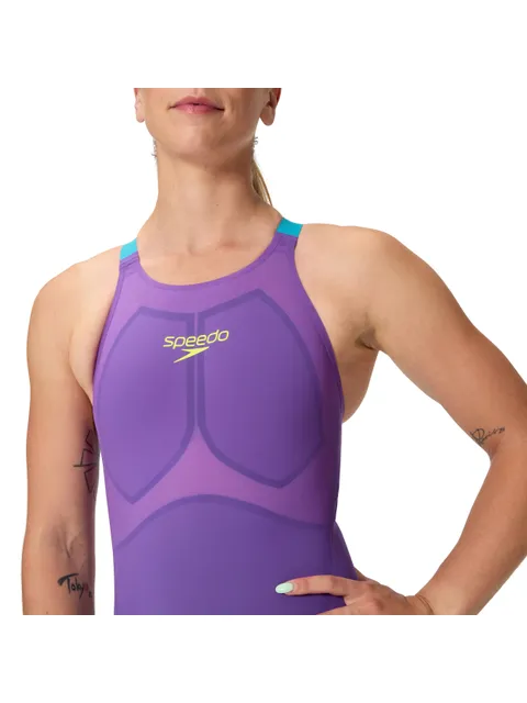 Speedo Fastskin LZR Valor 2.0 Closedback Kneeskin - Grape/Blue