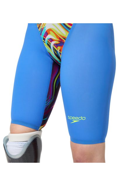 Speedo Fastskin LZR Pure Valor 2.0 Closedback Kneeskin - Molten Blur/Cobalt