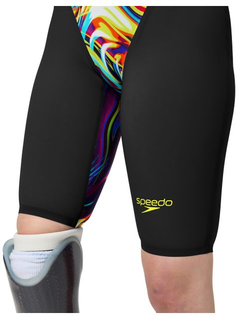 Speedo Fastskin LZR Pure Valor 2.0 Closedback Kneeskin - Black/Molten Blur