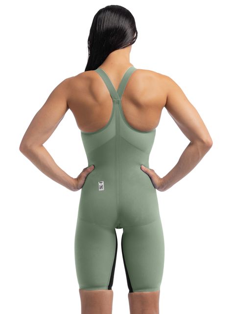 Speedo Fastskin LZR Pure Valor 2.0 Closedback Kneeskin - Country Green/Black