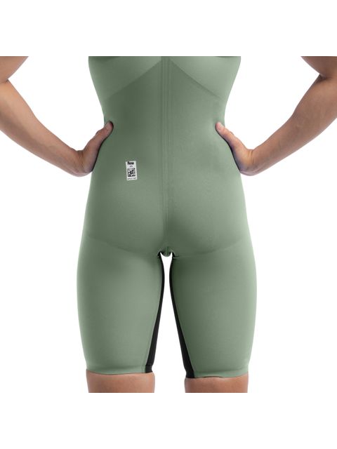 Speedo Fastskin LZR Pure Valor 2.0 Closedback Kneeskin - Country Green/Black