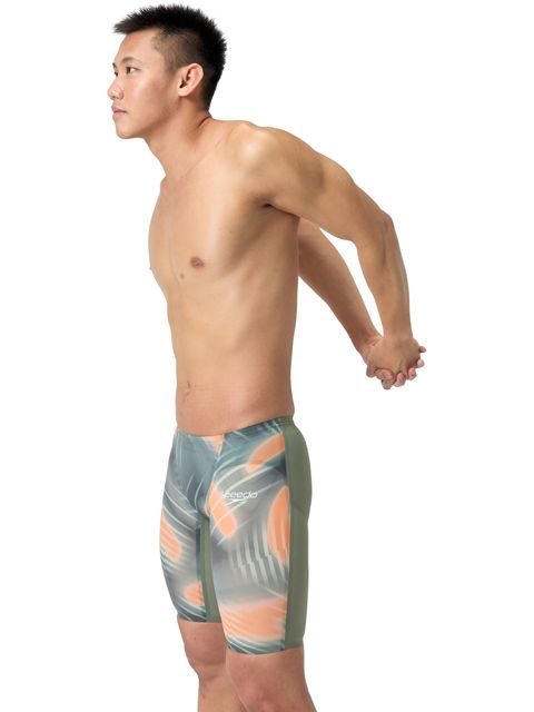 Speedo Fastskin LZR Pure Valor 2.0 Jammers - Green/Nectarine