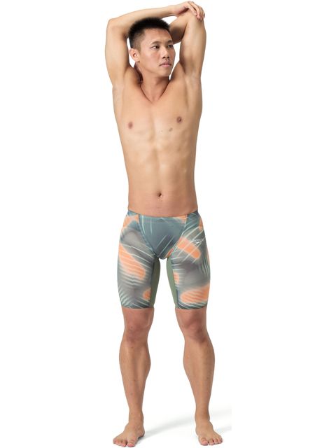 Speedo Fastskin LZR Pure Valor 2.0 Jammers - Green/Nectarine