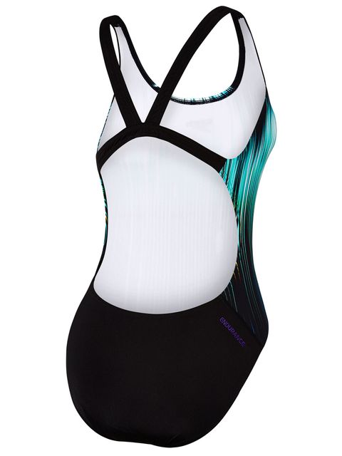 Speedo Powerstrike Cascade Jade Womens One Piece Swimsuit
