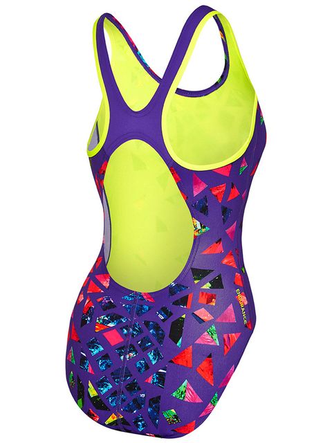 Speedo Neo Geo Womens One Piece Purple Swimsuit